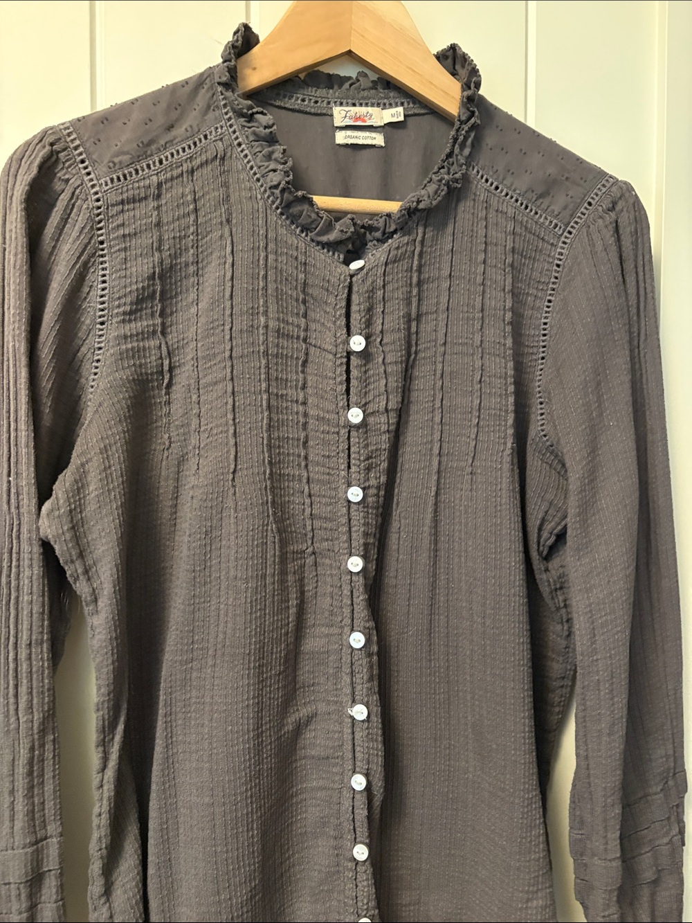 Faherty 100% cotton work blouse - Picture 3 of 3